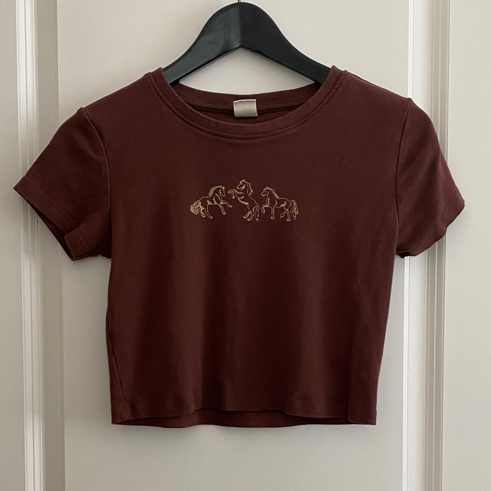 Darling Brown Knit juniors Top